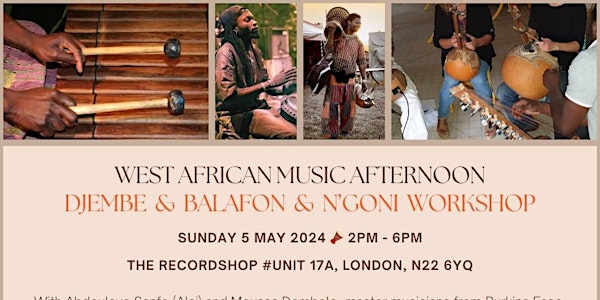 West African Music Afternoon  | Djembe, Balafon and N'goni Workshop