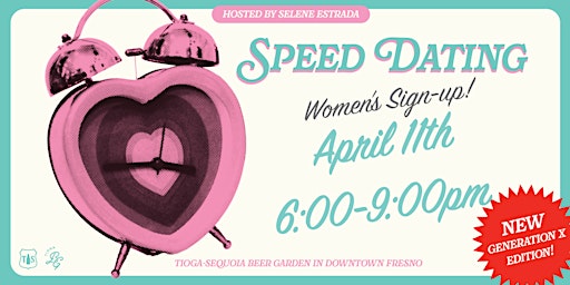 Hauptbild für Fresno-Traditional Speed Dating Event- Women Tickets AGES 43-59