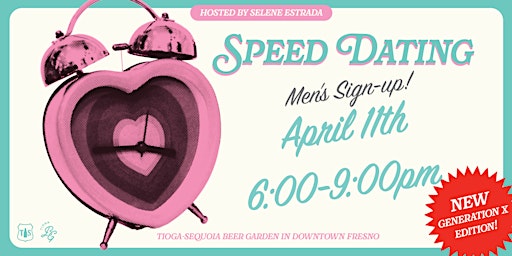 Hauptbild für Fresno-Traditional Speed Dating Event- Men Tickets AGES (43-59)