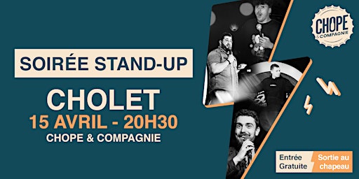 Primaire afbeelding van 15/04 - Soirée Stand-up au Chope et Co. à Cholet