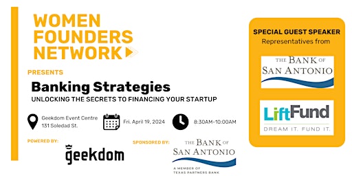 Imagem principal do evento Women Founders Network: Banking Strategies