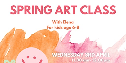 Imagen principal de Spring Art Class for kids age 6-8