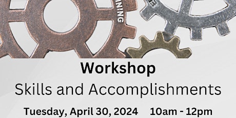 Skills and Accomplishments Workshop