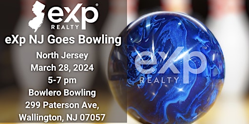 Primaire afbeelding van eXp NJ Goes Bowling - NORTH JERSEY ***FREE*** Family Oriented!