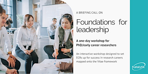 Imagen principal de Foundations for PhD leaders- a briefing and Q & A