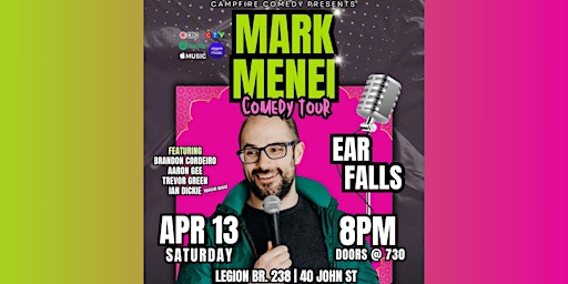 Primaire afbeelding van Mark Menei Comedy Tour - Ear Falls