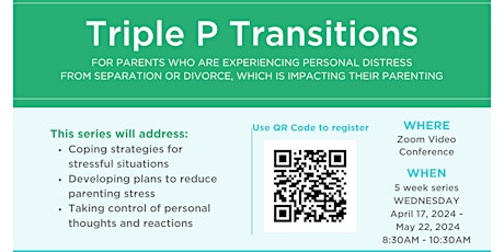 Family Transitions Triple P-Video Conference [Apr 17 - May 22, 2024]