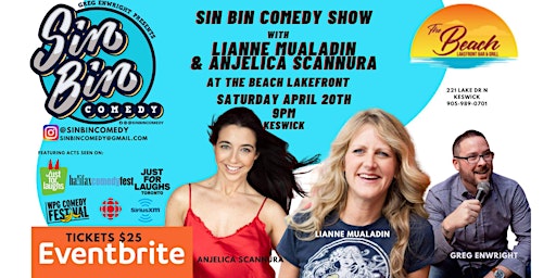 Sin Bin Comedy Show with Lianne Mualadin & Anjelica Scannura primary image