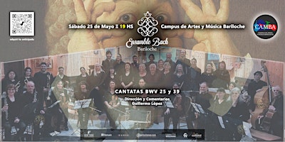 Imagen principal de Ensamble Bach - Bariloche: 2 Cantatas de Bach  ('Conciertos explicados')