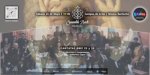 Imagen principal de Ensamble Bach - Bariloche: 2 Cantatas de Bach  ('Conciertos explicados')