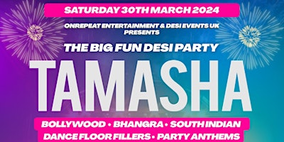 Imagem principal de FUN DESI PARTY IN LEICESTER: TAMASHA (BH WEEKEND SPECIAL)