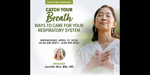 Catch Your Breath - Ways to Care for Your Respiratory System primary image