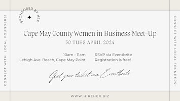 Imagem principal do evento Cape May County Women in Business Meet-Up