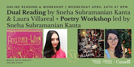 Online Event: Dual Reading & Poetry Workshop led by Sneha Subramanian Kanta