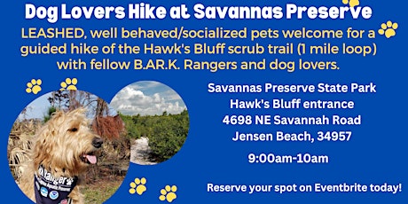Dog Lover's Hike of Hawk's Bluff Trail