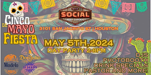 Imagem principal do evento Cinco de Mayo Party in Houston at Social Beer Garden