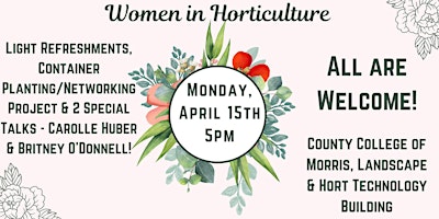 Primaire afbeelding van Women in Horticulture Gathering at CCM