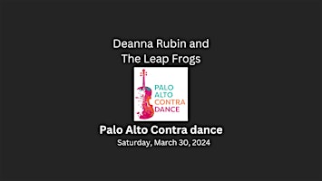Imagen principal de Contra dance with Deanna Rubin and The Leap Frogs
