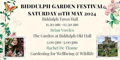 Talks at the Town Hall - Rachel De Thame & Biddulph Old Hall  primärbild