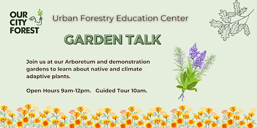 Imagem principal do evento Urban Forestry Education Center Garden Talk