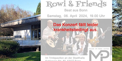 Imagem principal do evento FÄLLT AUS!   Musik im Park EXTRA - Rowi and friends