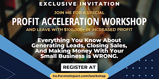 Profit Acceleration Workshop primary image