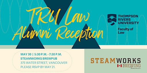 Imagem principal do evento TRU Law Vancouver 2024 Alumni Reception