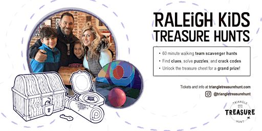 Imagem principal do evento Raleigh Kids Treasure Hunt - Walking Team Scavenger Hunt!