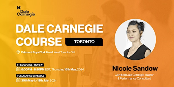 Dale Carnegie Course®: Kick-Off (Toronto)