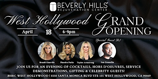 Beverly Hills Rejuvenation Center West Hollywood Grand Opening primary image