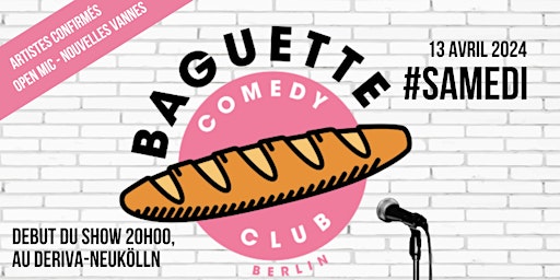 Primaire afbeelding van Baguette Comedy Club #SAMEDI