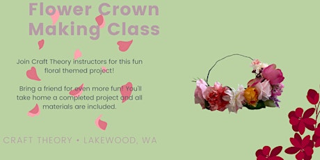 Flower crown making class