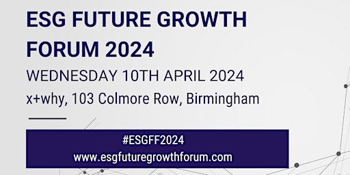 Imagem principal do evento ESG Future Growth Forum 2024