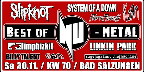Best of NU-Metal 2019 / Liveshow / KW 70 / Bad Salzungen