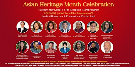 APAPA Asian Heritage Month Celebration