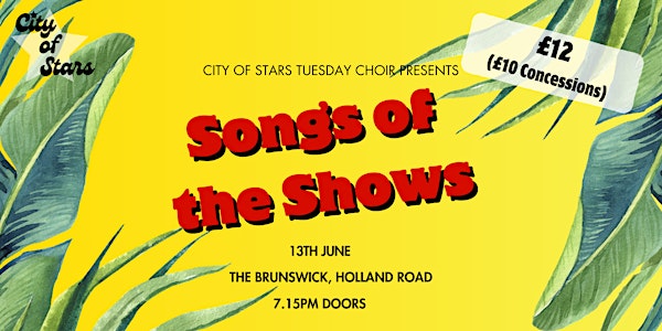 Tuesday Choir presents...Songs of the Shows