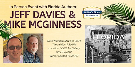 In Person Event with Florida Authors Jeff Davies & Mike McGinness