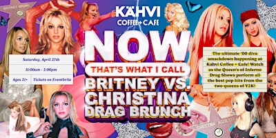 Imagem principal do evento NOW! That's What I Call Drag Brunch: Britney Spears vs Christina Aguilera