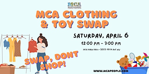 Imagem principal de MCA: Clothing and Toy Swap