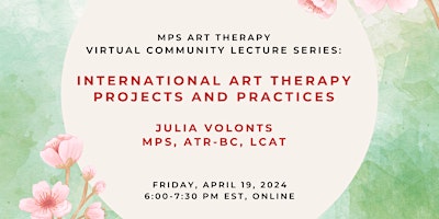 Imagen principal de Community Lecture Series: International Art Therapy Projects and Practices