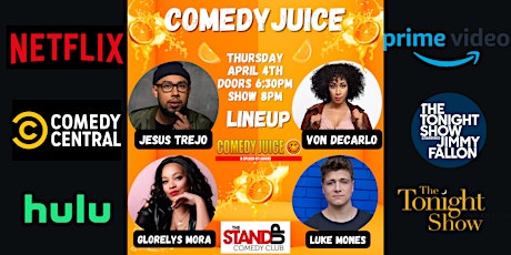 Jesus Trejo & More! FREE Tickets to The Stand Up Club, Bellflower 4/4!