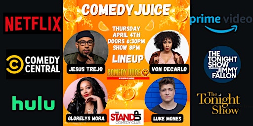 Jesus Trejo & More! FREE Tickets to The Stand Up Club, Bellflower 4/4! primary image
