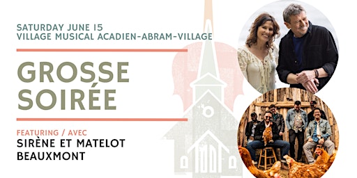 Immagine principale di Grosse Soirée  - Abram Village - $30 - Festival of Small Halls 