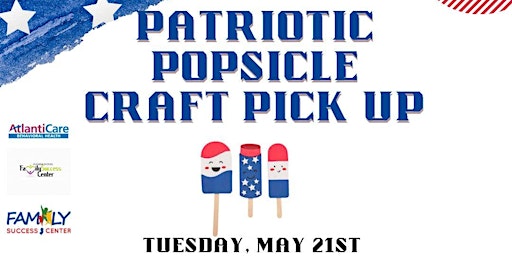 Imagem principal de Patriotic Popsicle Craft Pick Up