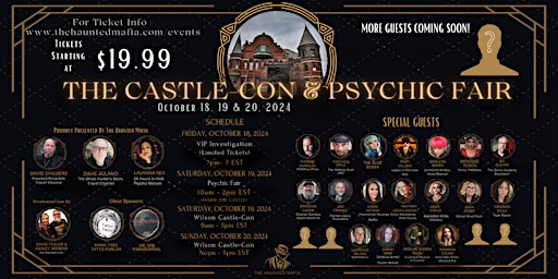 Primaire afbeelding van The Haunted Mafia Presents: The CastleCon & Psychic Fair