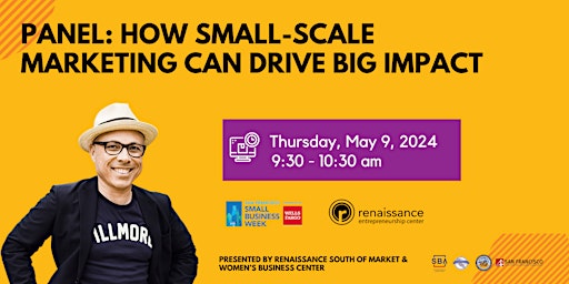 Imagem principal do evento Panel: How Small-Scale Marketing Can Drive Big Impact