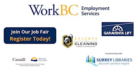 WorkBC Surrey Cloverdale - Partnering with Surrey Libraries-Hiring Event