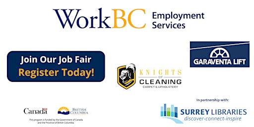 Imagem principal do evento WorkBC Surrey Cloverdale - Partnering with Surrey Libraries-Hiring Event