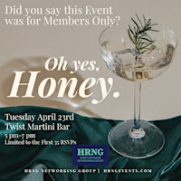 Primaire afbeelding van HRNG Member Only Networking Event