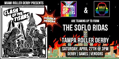 Imagen principal de Miami Roller Derby presents: CLASH OF THE TITANS